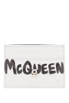 Alexander McQueen Graffiti Printed Cardholder