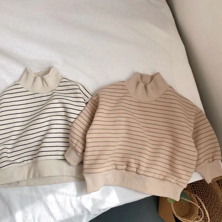 Baby Kid Girls Boys Striped Tops Wholesale 23113010