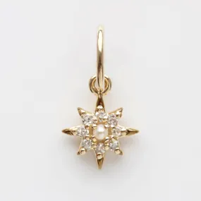 Diamond Vintage Star Charm