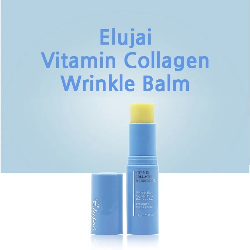 ELUJAI Vitamin Collagen Wrinkle Balms 10g Oily Skincare Moisture Anti Aging Wrinkles fine Lines Whitening Soothing Ice Cooling E