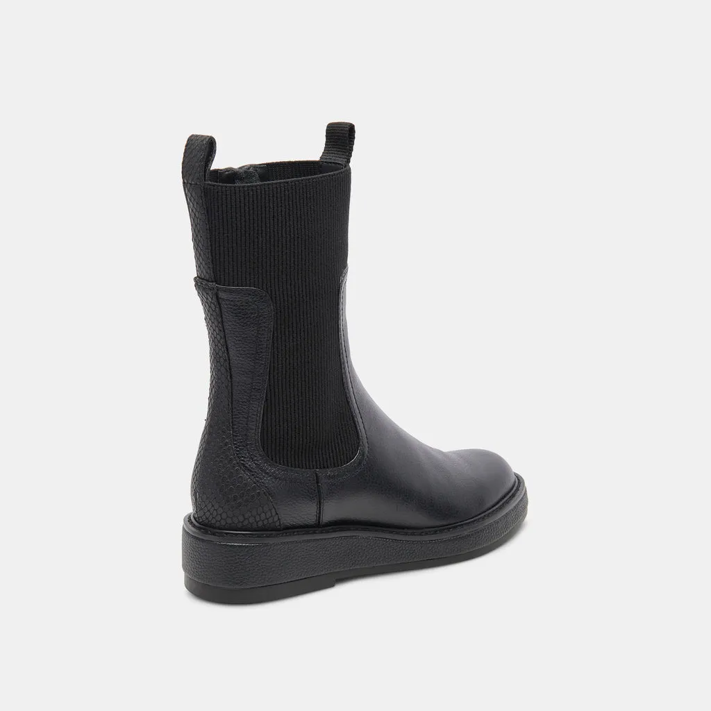 Elyse H2O Boots Black Leather | Waterproof Black Leather Boots– Dolce Vita 6921856548930