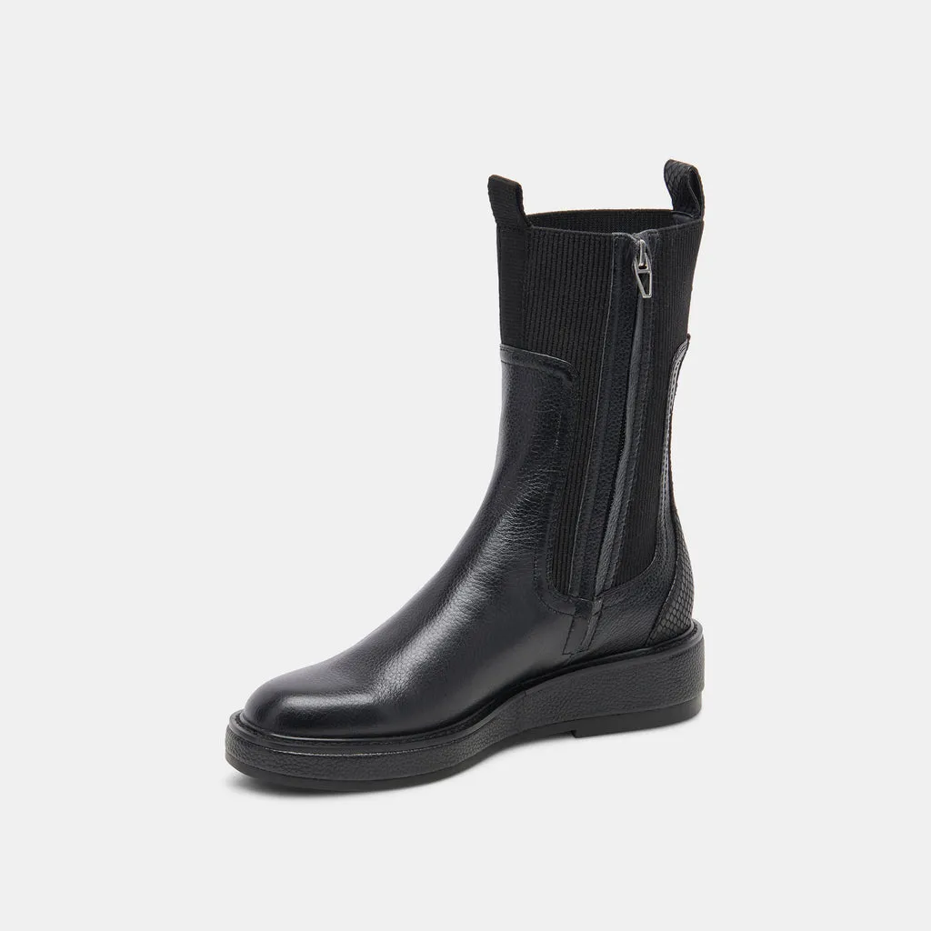 Elyse H2O Boots Black Leather | Waterproof Black Leather Boots– Dolce Vita 6921856548930