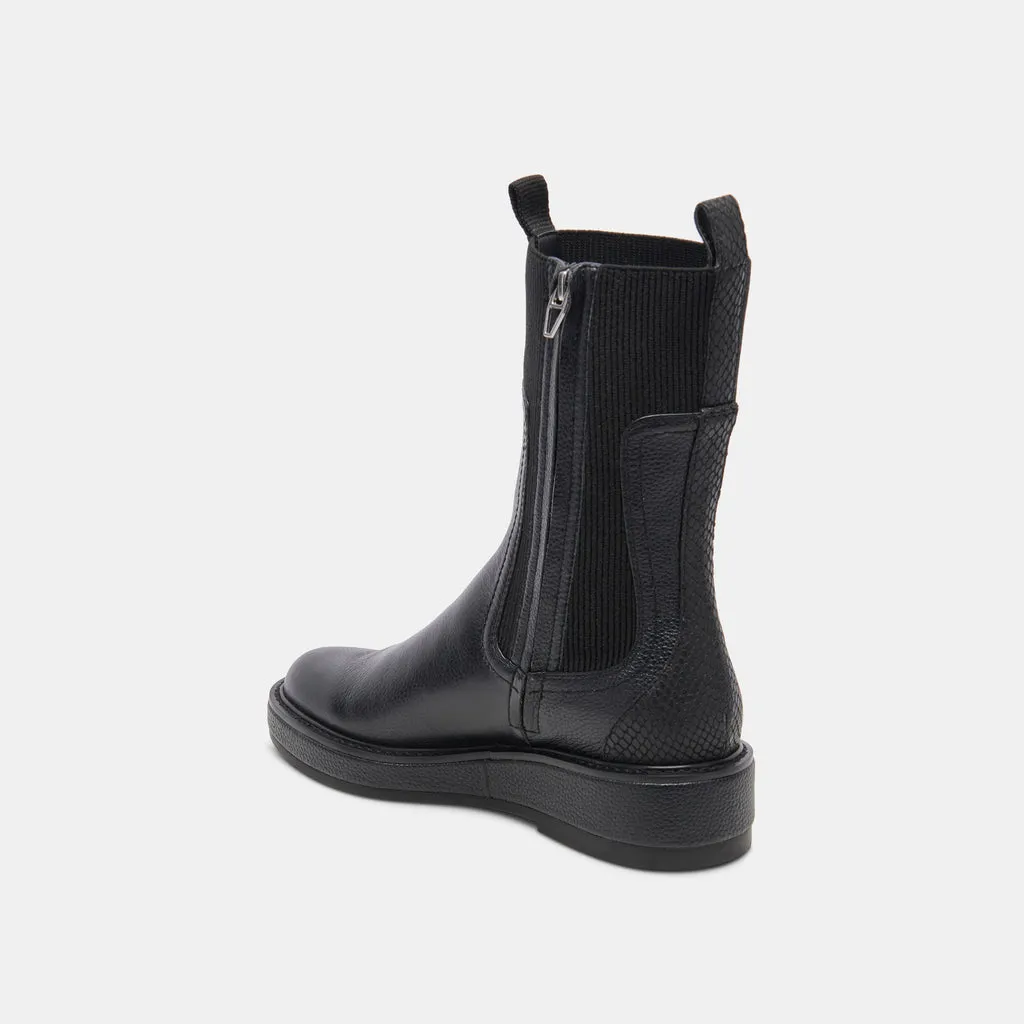 Elyse H2O Boots Black Leather | Waterproof Black Leather Boots– Dolce Vita 6921856548930