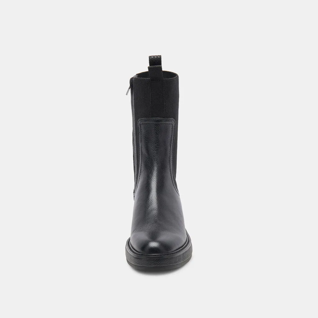 Elyse H2O Boots Black Leather | Waterproof Black Leather Boots– Dolce Vita 6921856548930