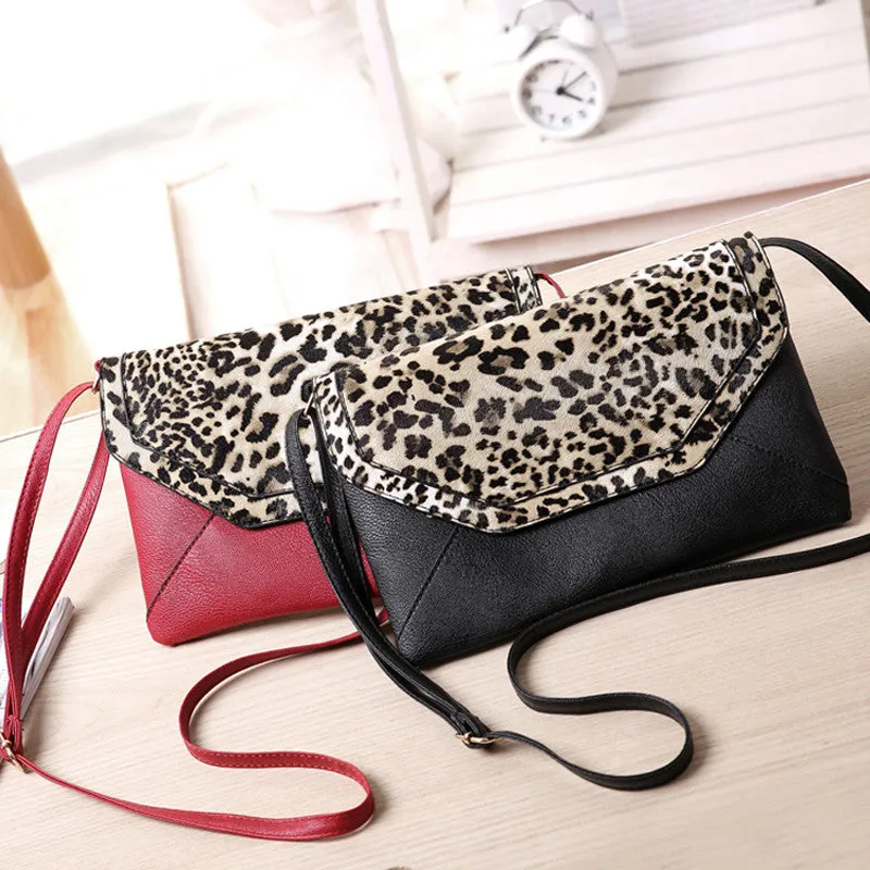 Forward Women Leopard Envelope Satchel Hbags Cross Body Shoulder Bags