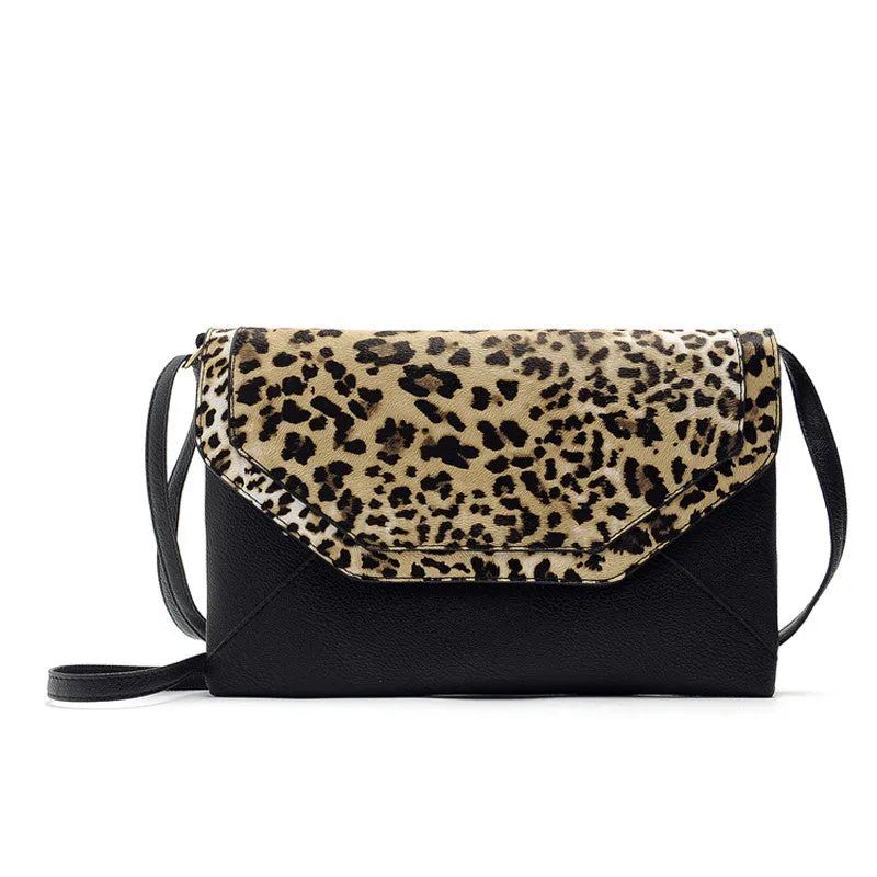 Forward Women Leopard Envelope Satchel Hbags Cross Body Shoulder Bags