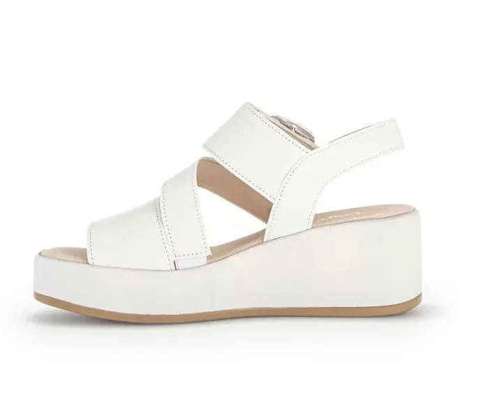 GABOR LEATHER WEDGE SANDAL 44.533.21