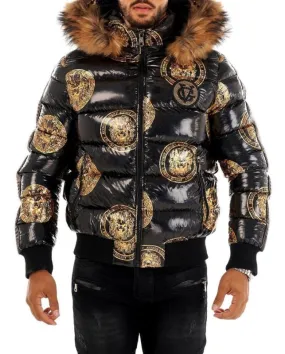 George V Paris Gold Bomber Jacket - The Puffer Jackets