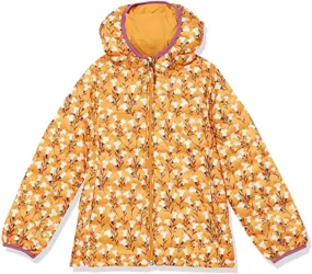 Girls Lightweight Yellow Puffer Hooded Jacket - The Puffer Jackets