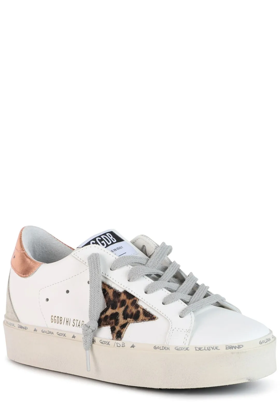 Golden Goose Deluxe Brand Hi-Star Lace-Up Sneakers