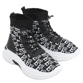 Helti Black sock ankle boots