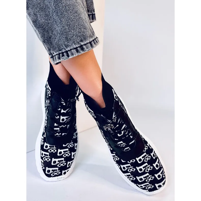 Helti Black sock ankle boots