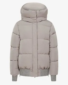 Honor Shell Puffer Grey Jacket - The Puffer Jackets