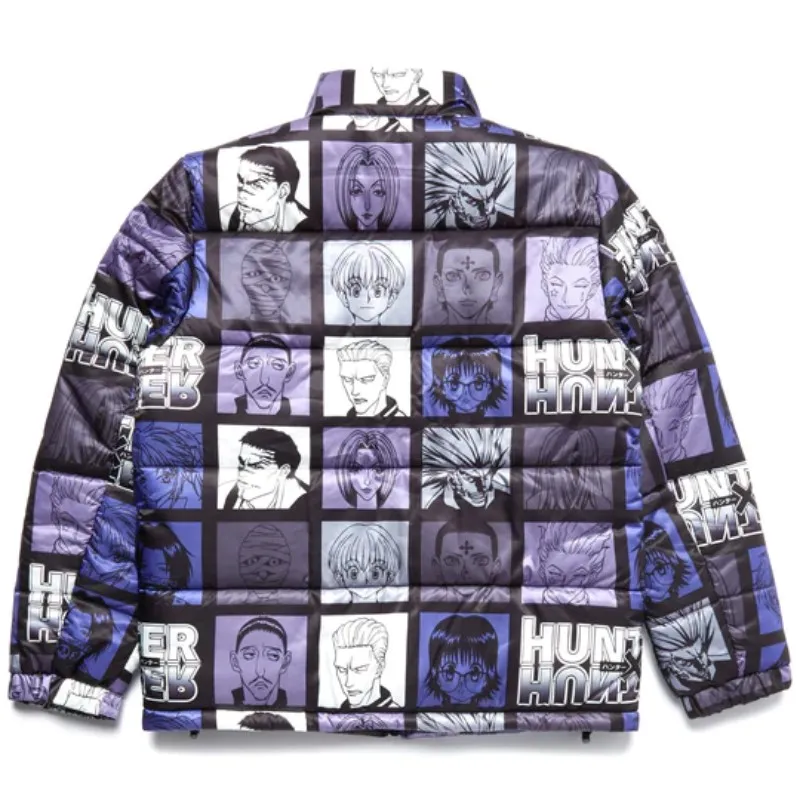 Hunter X Hunter Purple Puffer Jacket - The Puffer Jackets