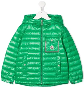 Kids Green Puffer Hooded Jacket - The Puffer Jackets