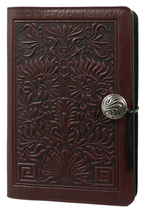 Large Leather Journal - Thistle in Wine