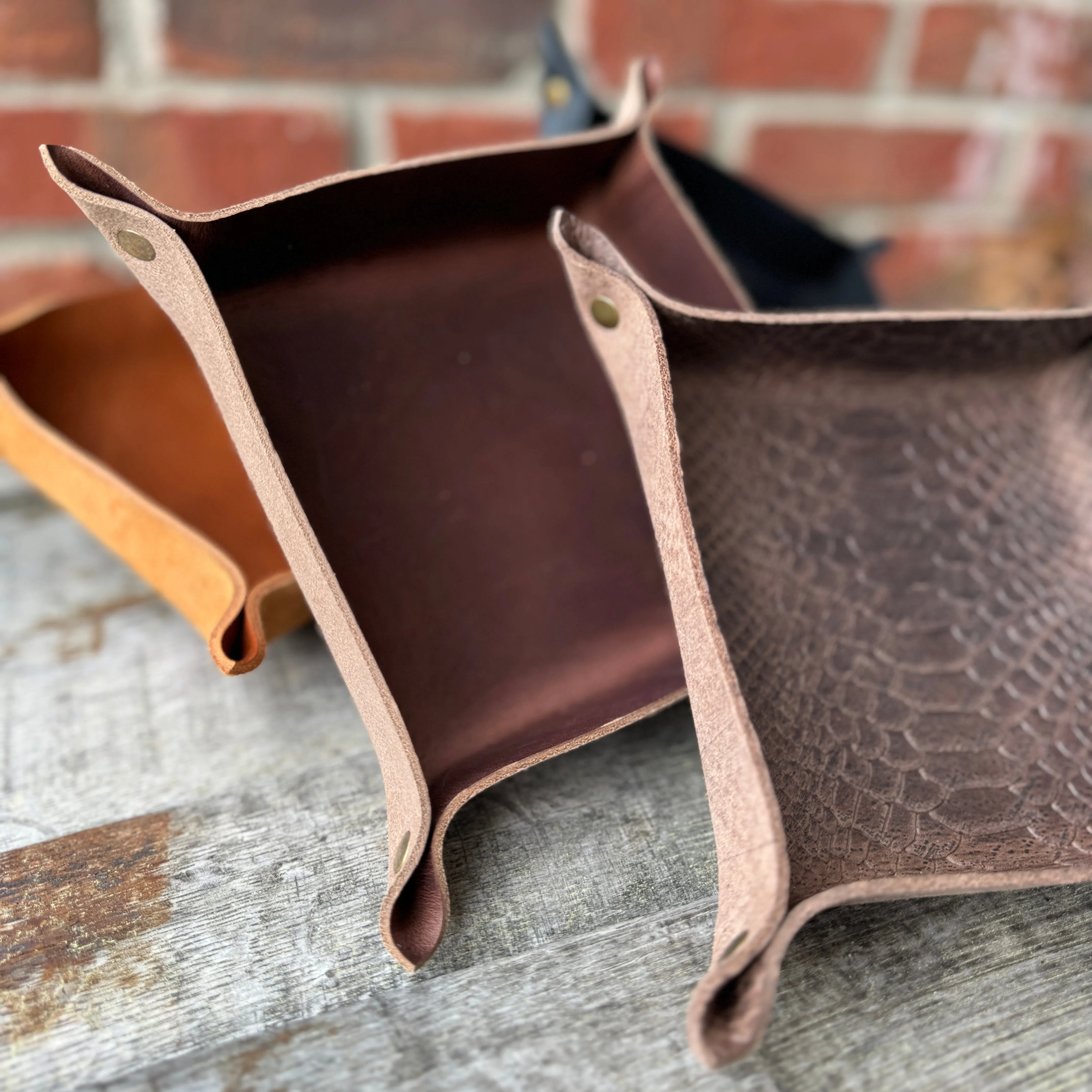 Leather Valet Trays