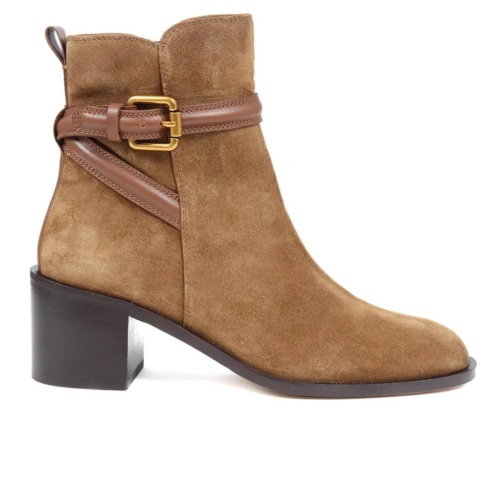 LisabetLeather Buckle Strap Ankle Boots - LISABET / 324 249