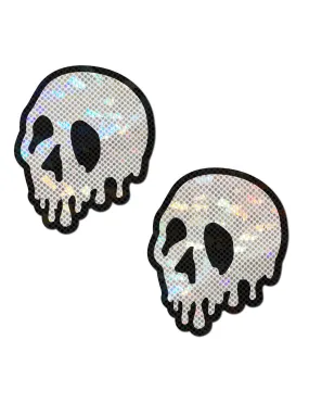 MELTING SKULL NIPPLE PASTIES