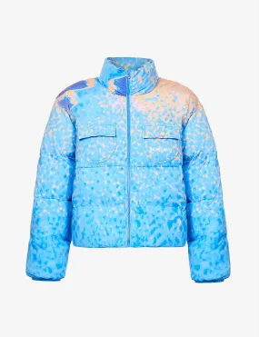 Padded Abstract Printed Shell Puffer Jacket | The Puffer Jackets