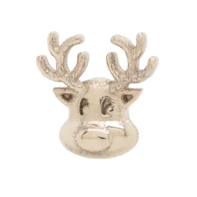 Reindeer Threaded End in Gold