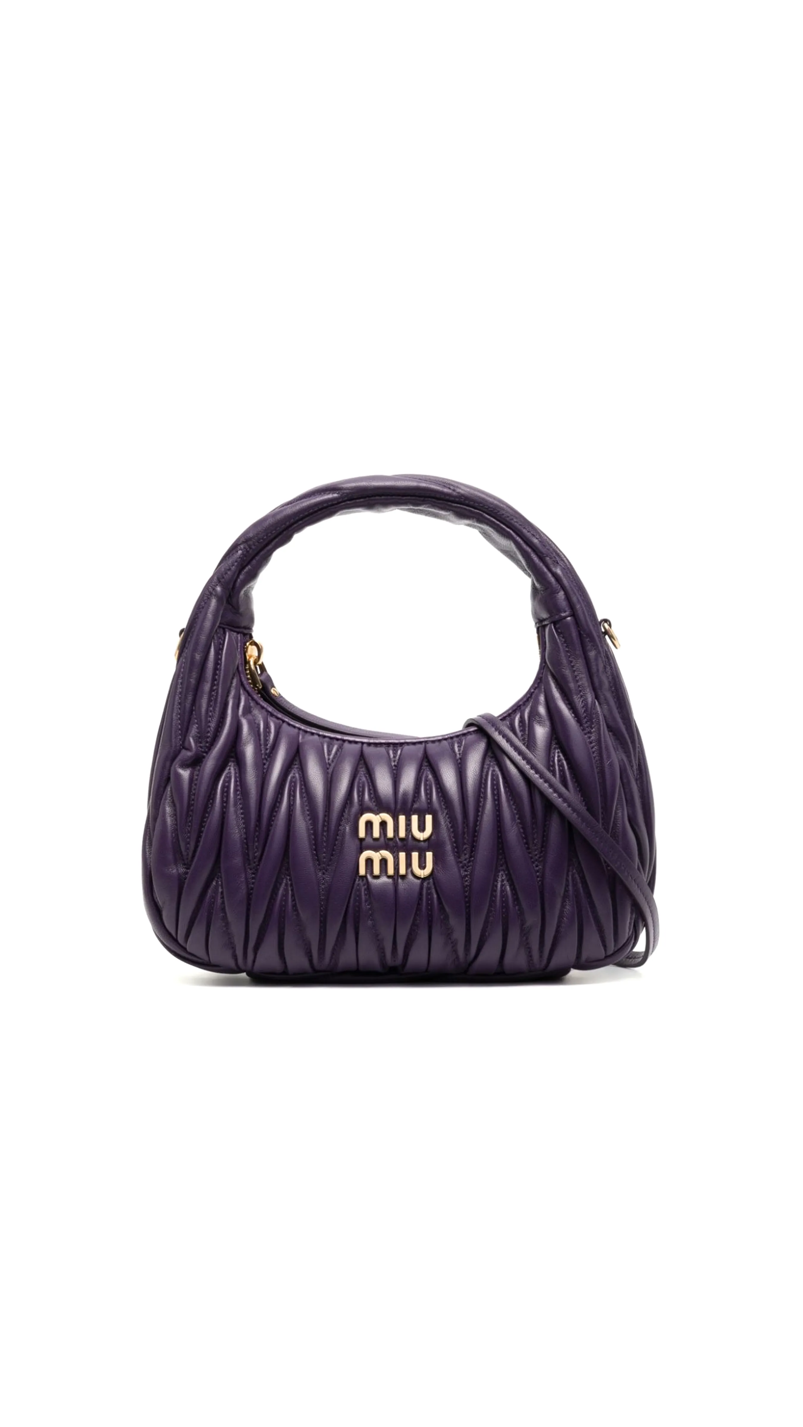 Shoulder Bag in Nappa - Purple