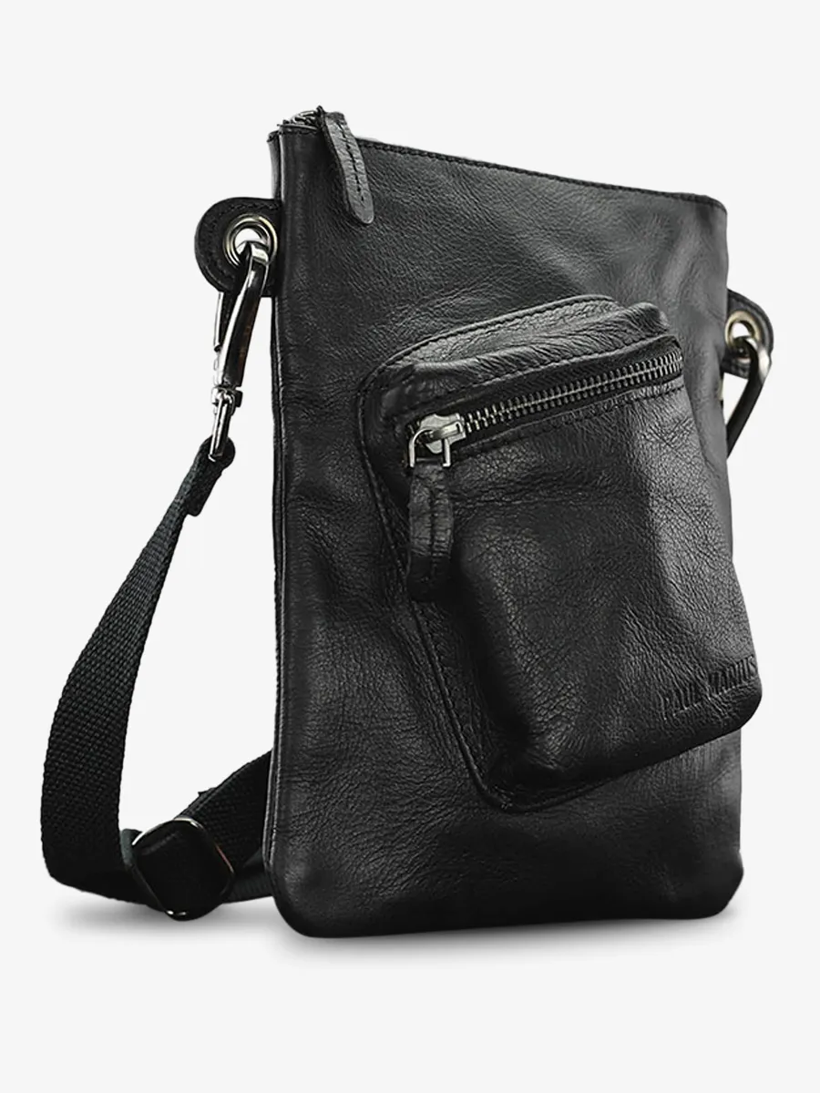 shoulder bags for men Black - LaPochette de PAUL Black | PAUL MARIUS