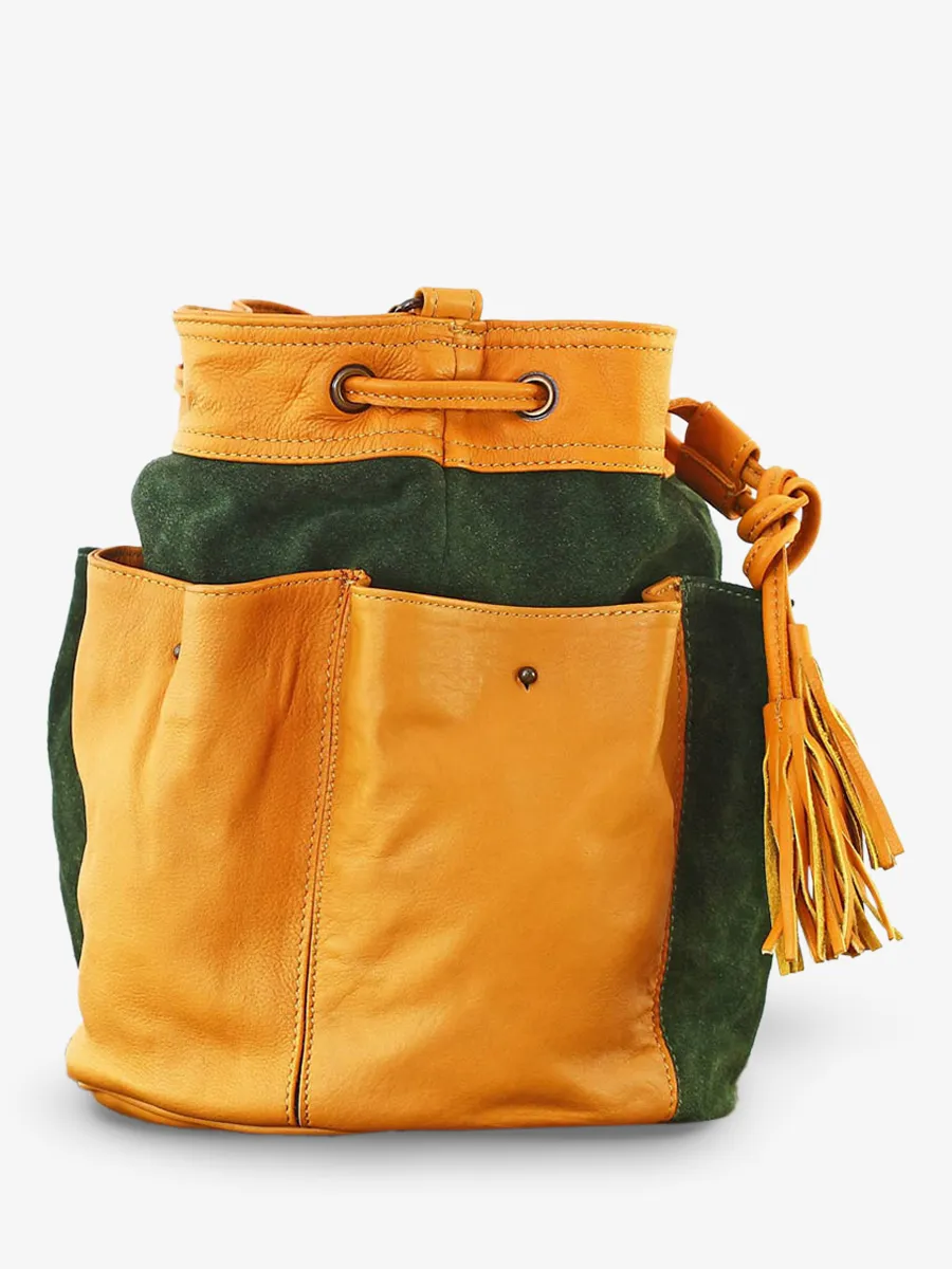 shoulder bags for women Khaki,Yellow - Fleur Khaki Saffron | PAUL MARIUS