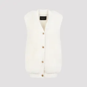 White Shearling Gilet