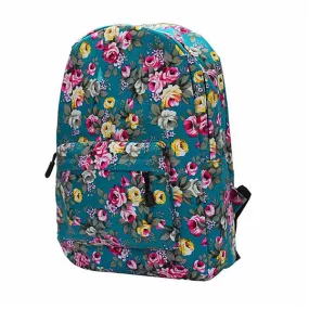 women backpack Printing Flower Canvas Backpack for girls school backpacks Mochila Mujeres Book Bag