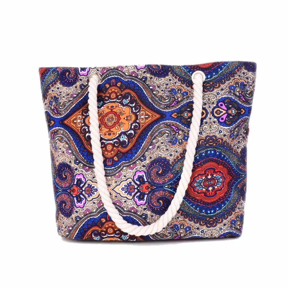 Women bag Hbag Shoulder Bags Large Tote Ladies Purse Floral Canvas hbags shopping bag Beach Satchel bolsa