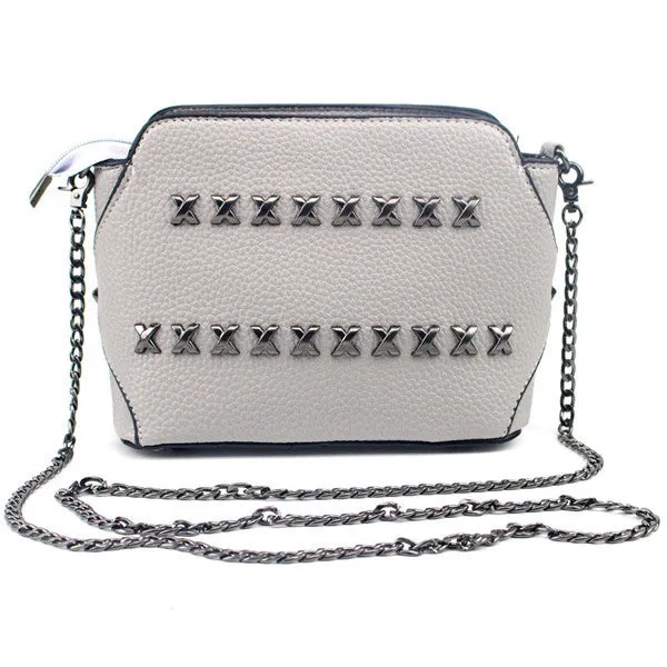 Women Bag Rivet Chain Leather Hbag Messenger Shoulder Bags Famoushbags women bags designer Bag