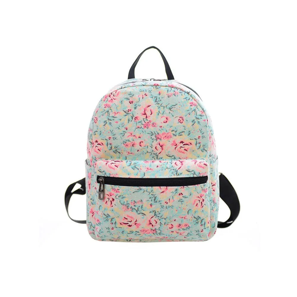 Women Canvas Shoulder Bag Printing Backpacks for Teenage Girls Bag School Backpack Rucksack