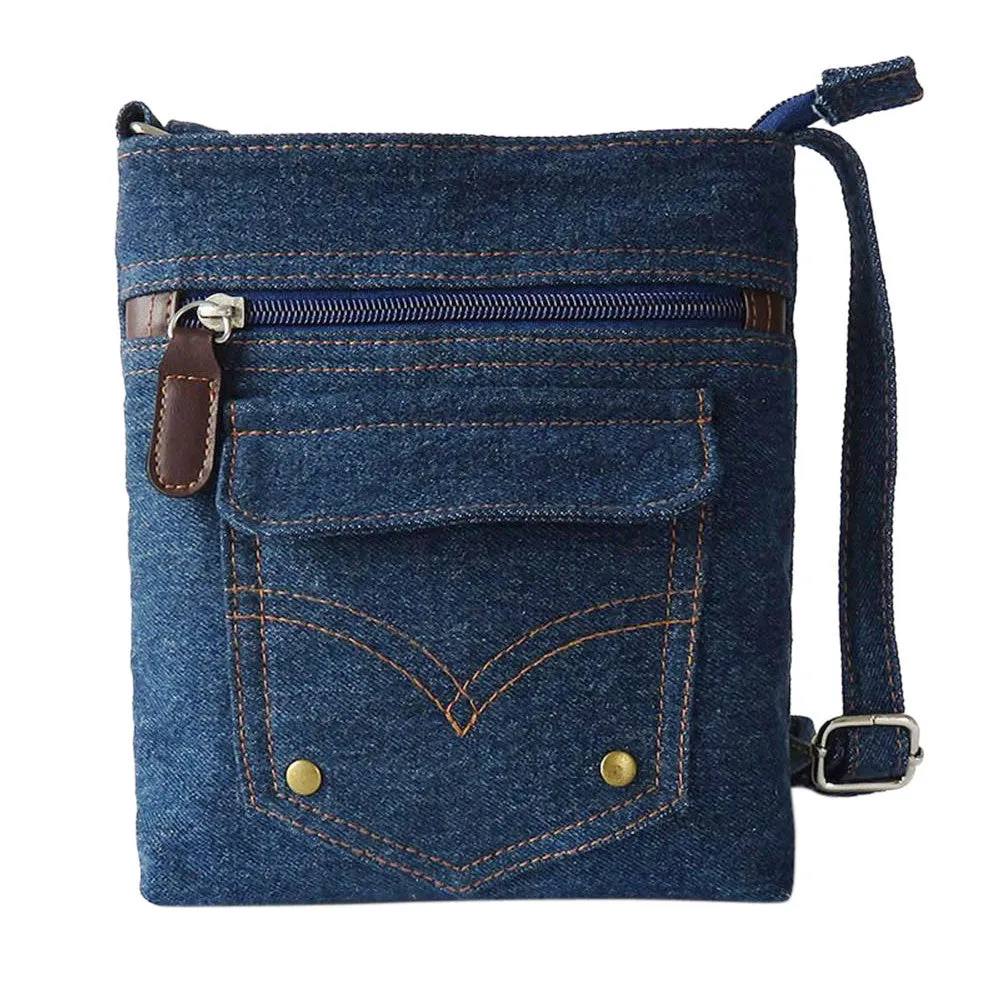 Women Lady Denim Hbag Messenger Hobo Bag Shoulder Bags Tote Purse Casual